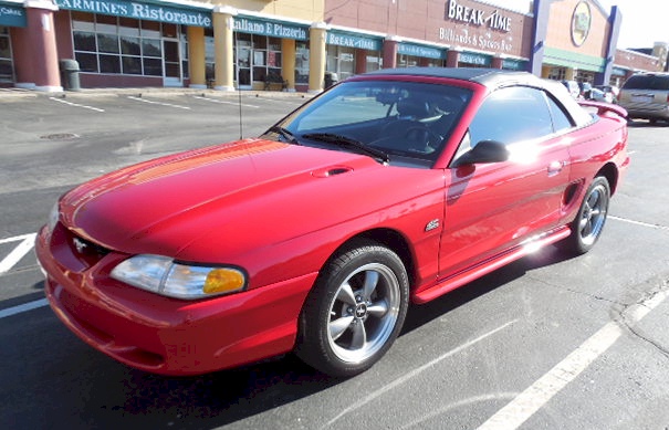 Rio Red 1994 Mustang GT Convertible