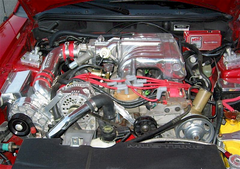 Laser Red 1995 Saleen S351 Ford Mustang Convertible ... ford bronco alternator wiring diagram 