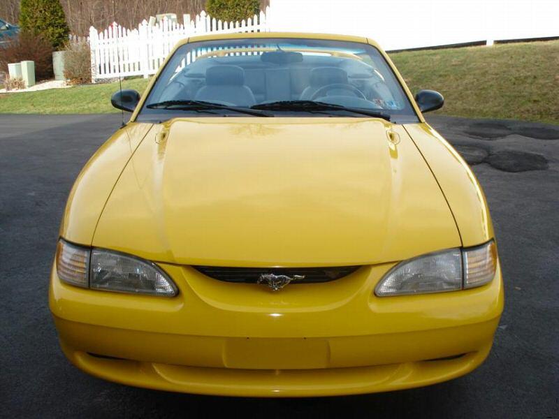 Canary Yellow 1995 Mustang GT Convertible