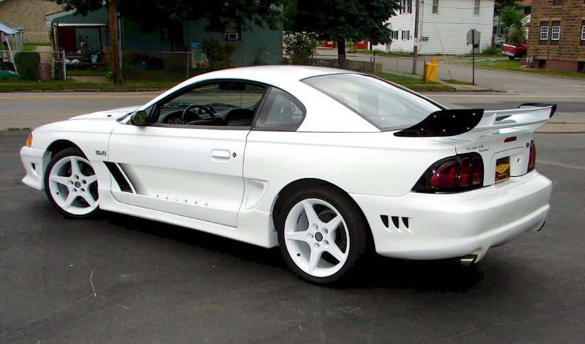 White 1995 Saleen SR coupe