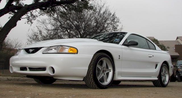 Crystal White 1995 Cobra R Coupe