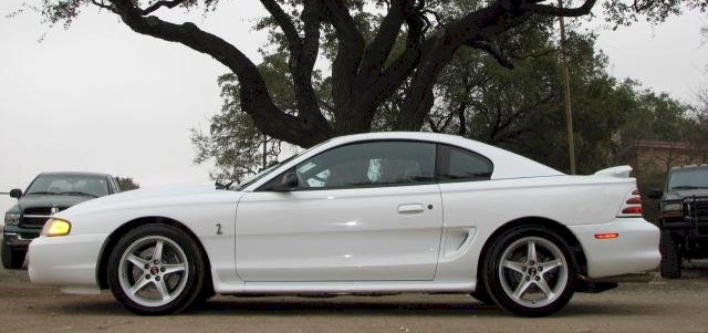 Crystal White 1995 Cobra R Coupe