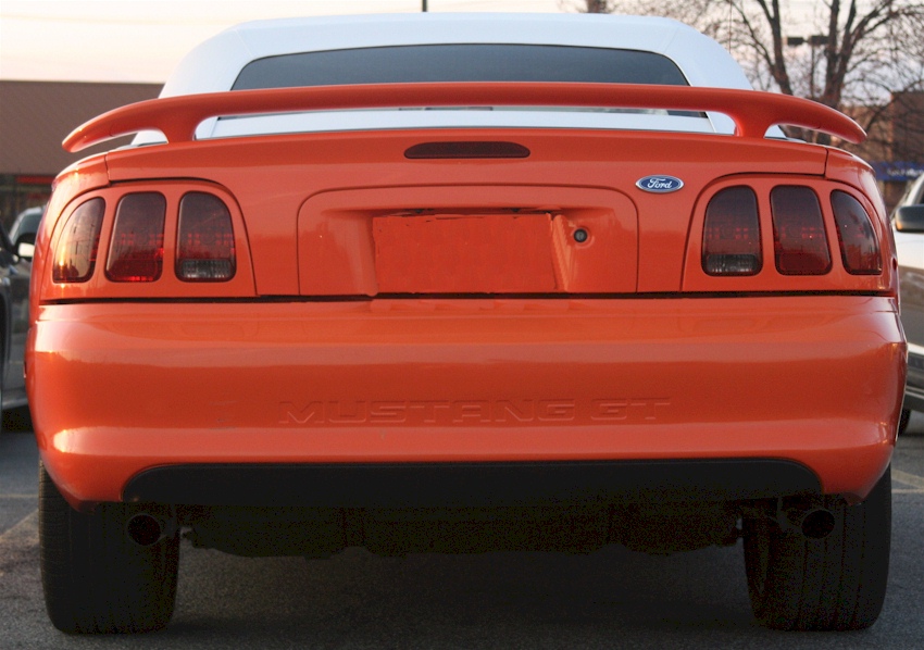 Orange 1996 Mustang GT