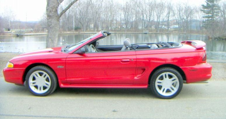 Rio Red 1996 Mustang GT Convertible