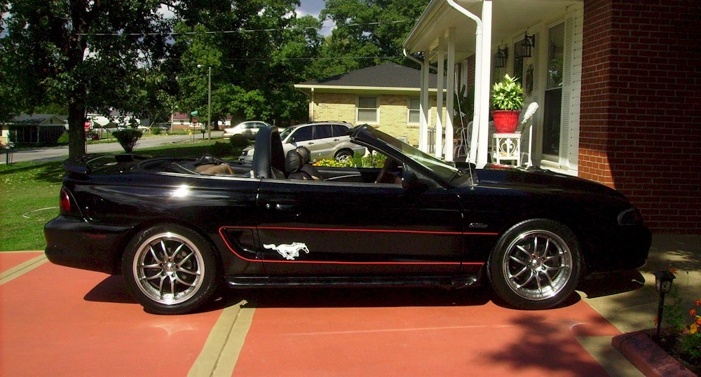Black 1996 Mustang GT Convertible