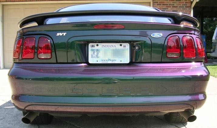 1996 Mystic Mustang Cobra rear end view