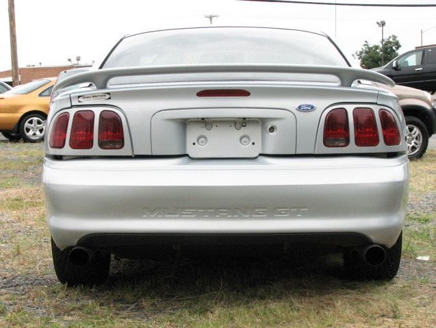 Opal Frost Silver 96 Mustang GT Coupe