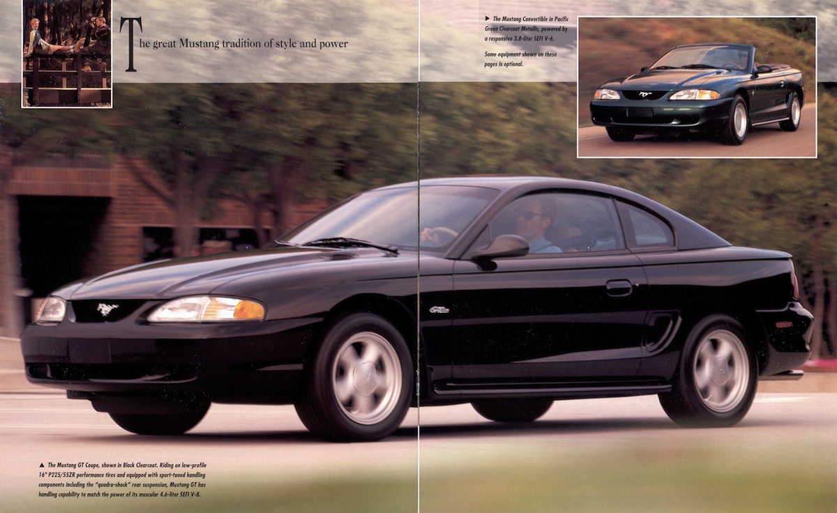 Page 4 & 5: 1996 Ford Mustang Promotional Brochure