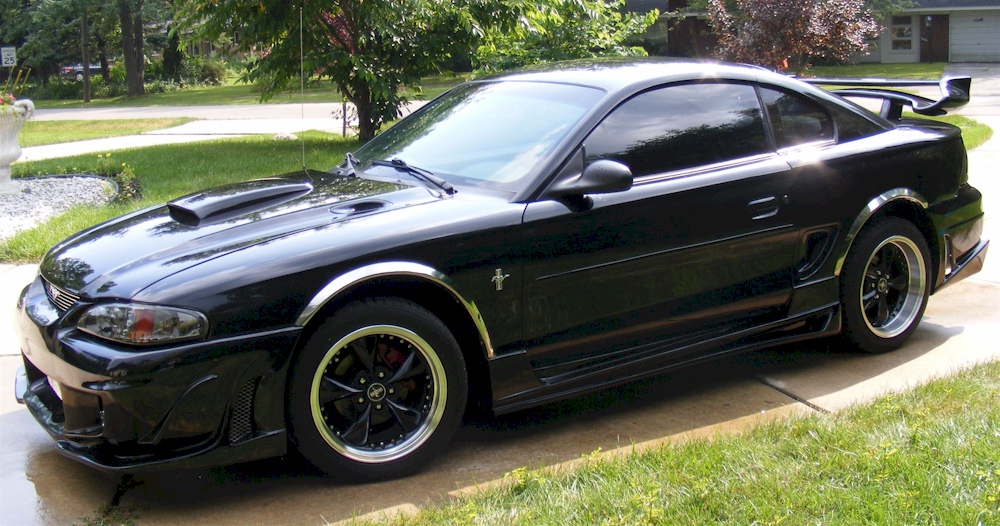 Black 1998 Mustang