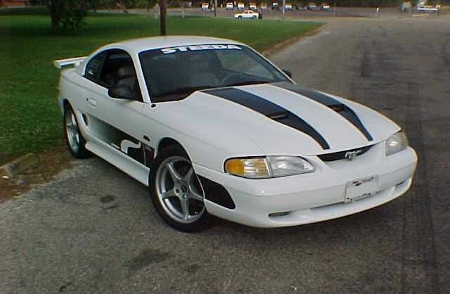Crystal White 1998 Steeda Modified Mustang Coupe