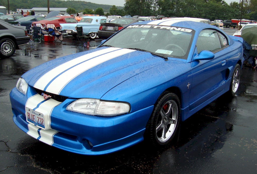 Bright Atlantic Blue 1998 Mustang