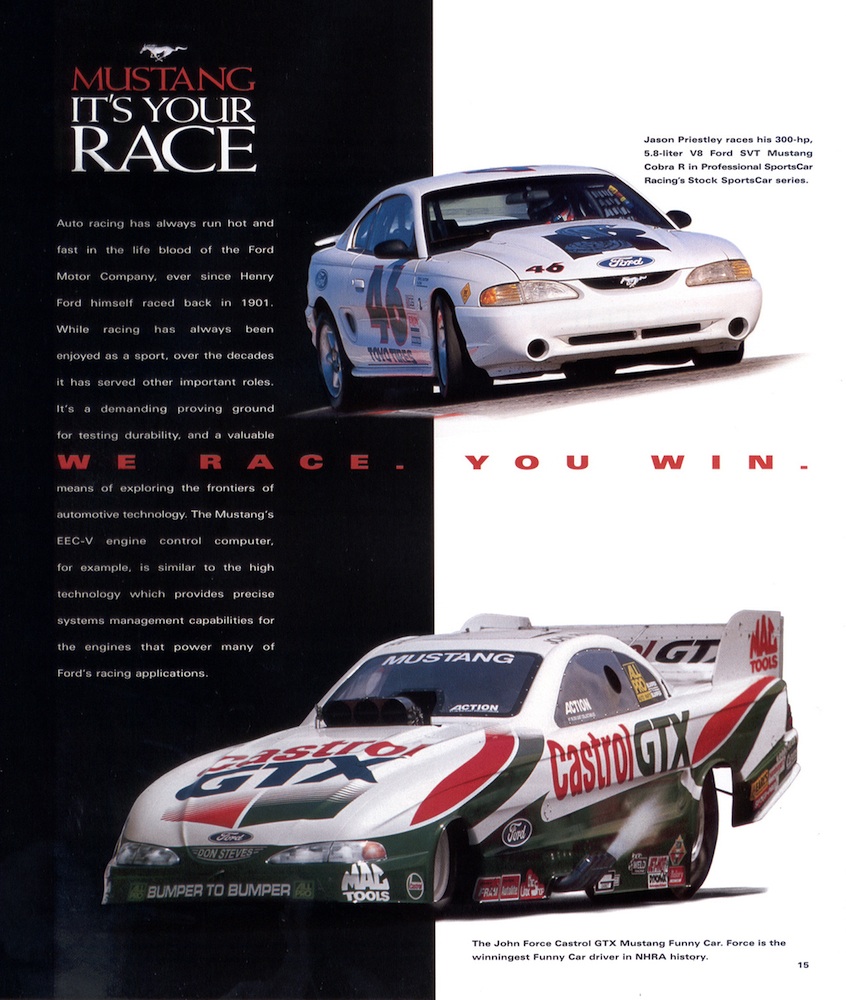 Page 15: 1998 Ford Mustang Promotional Sales Brochure
