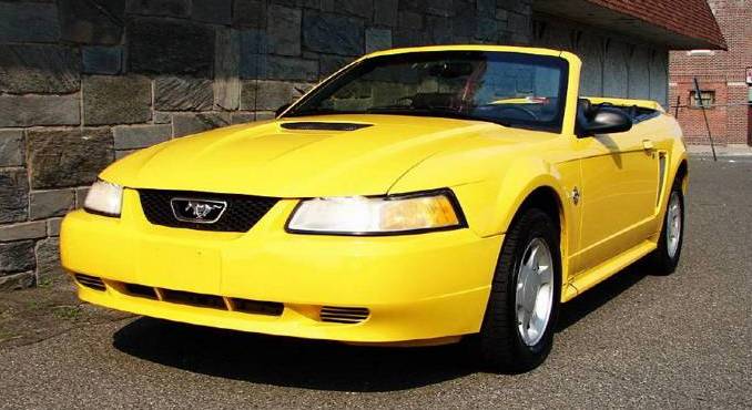 1999 Chrome Yellow Mustang Convertible