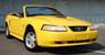 1999 Chrome Yellow Mustang Convertible right front