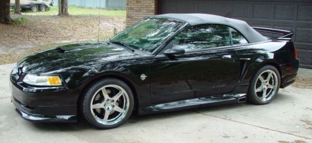 1999 Black Mustang Roush with top up