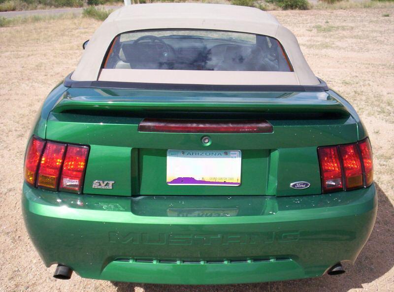 1999 Electric Green SVT Cobra rear view