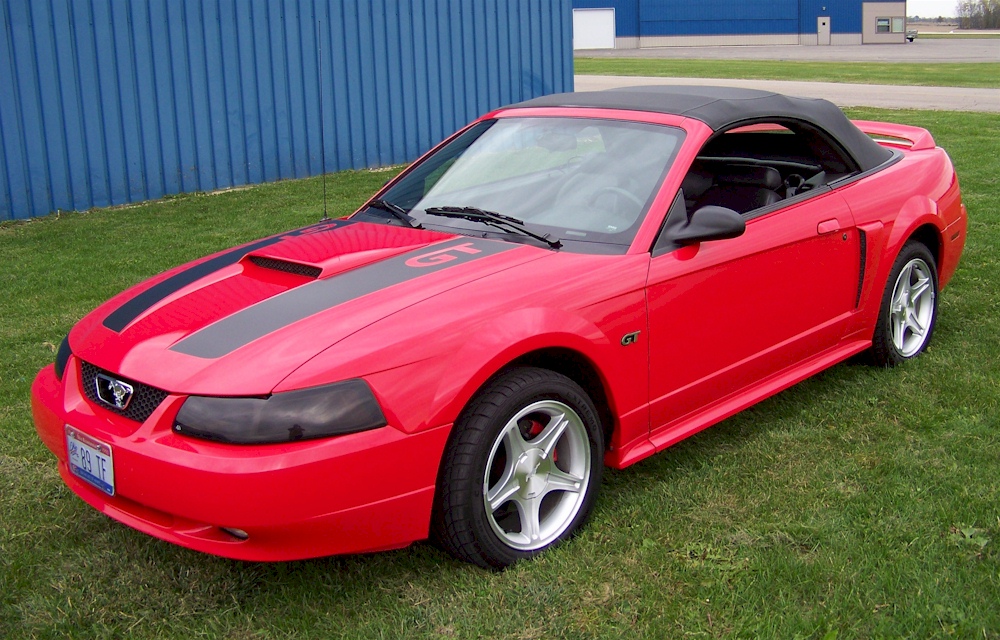 Performance Red 2000 Mustang GT Spring Feature Convertible. printable index...
