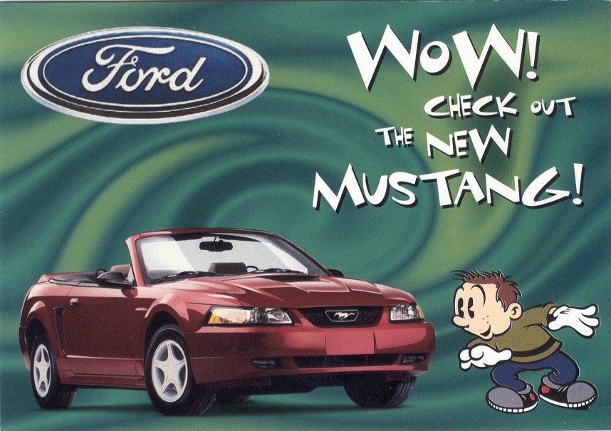 Dealer Postcard for the 2000 Mustang