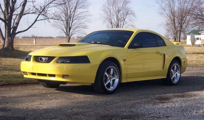 Zinc Yellow 2001 Mustang GT