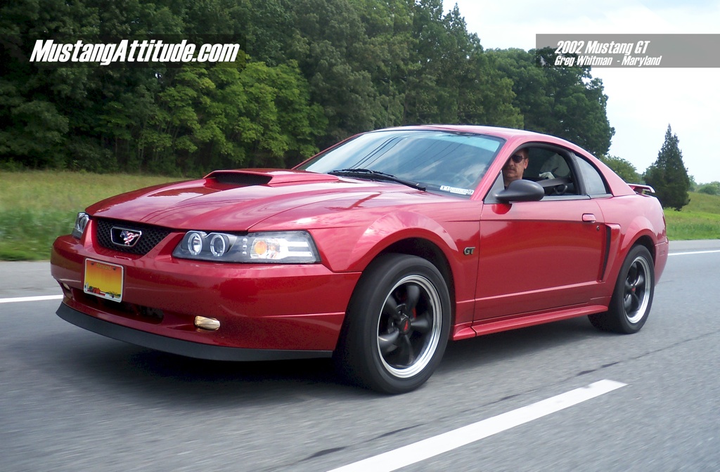 Laser Red 2002 Mustang GT Coupe