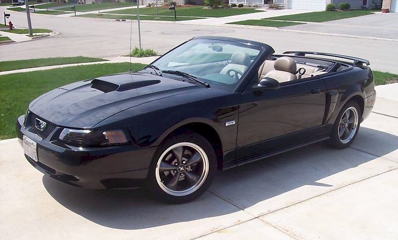 Black 2003 Centennial Mustang Convertible