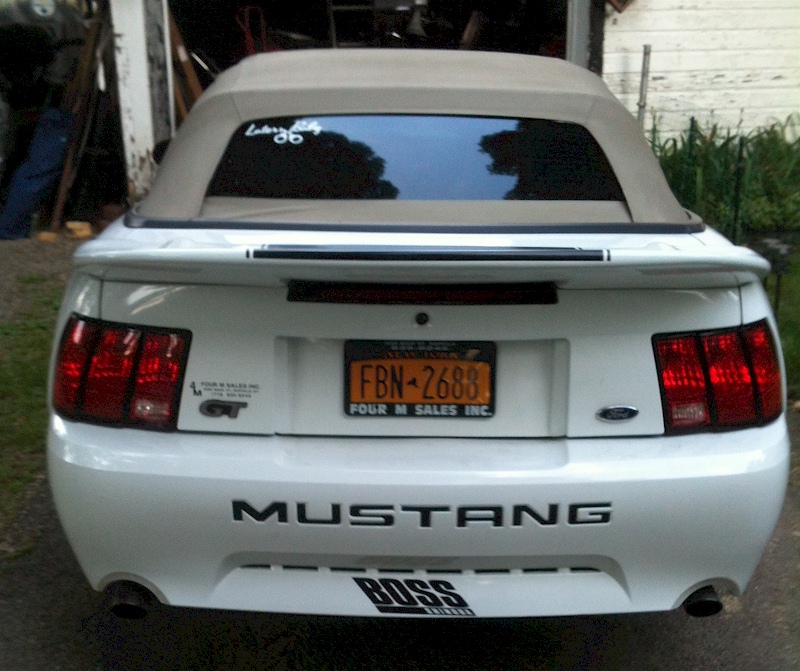 Oxford White 2003 Mustang Shinoda Boss