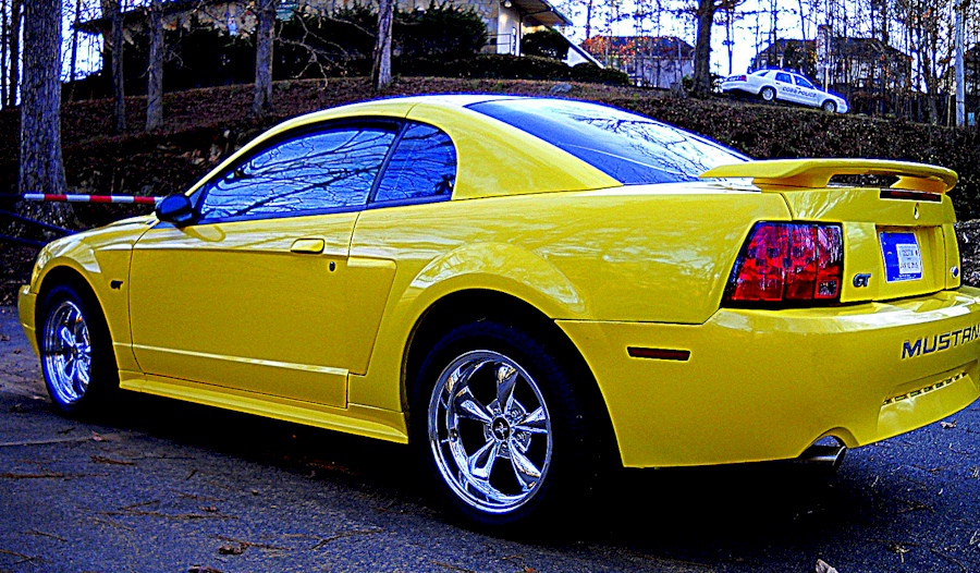 Zinc Yellow 2003 Mustang GT
