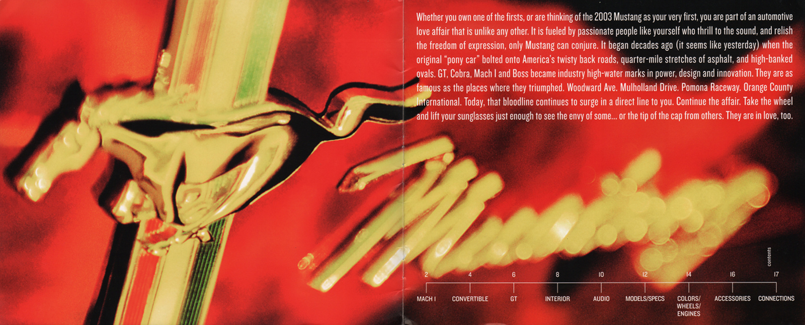 Mustang Sales Catalog - inside front cover