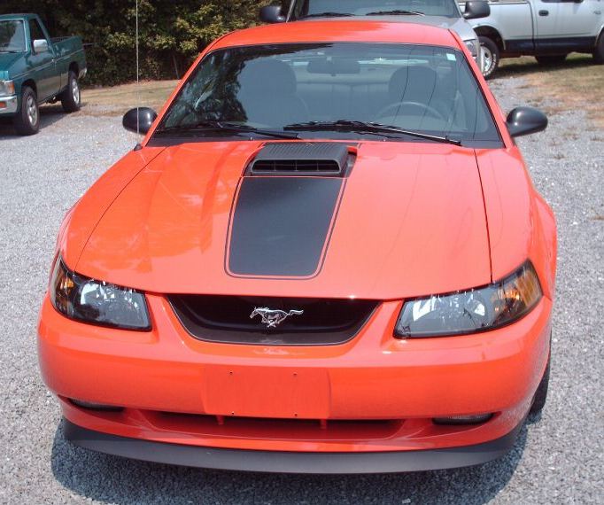 2004 Competition Orange Mach-1 front view