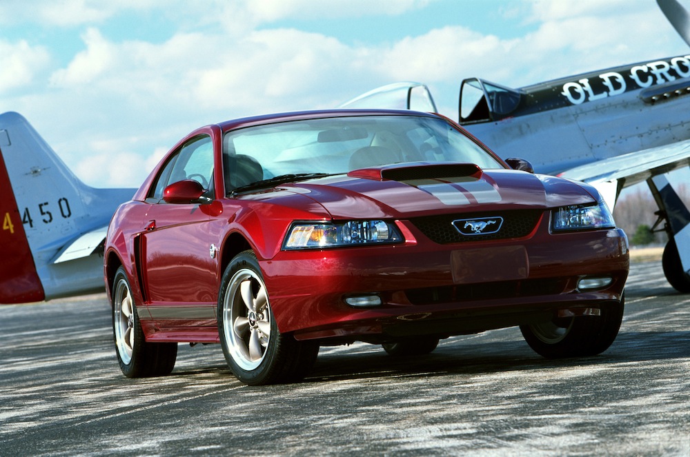 Crimson Red 2004 Ford Mustang 40th Anniversary Edition Coupe