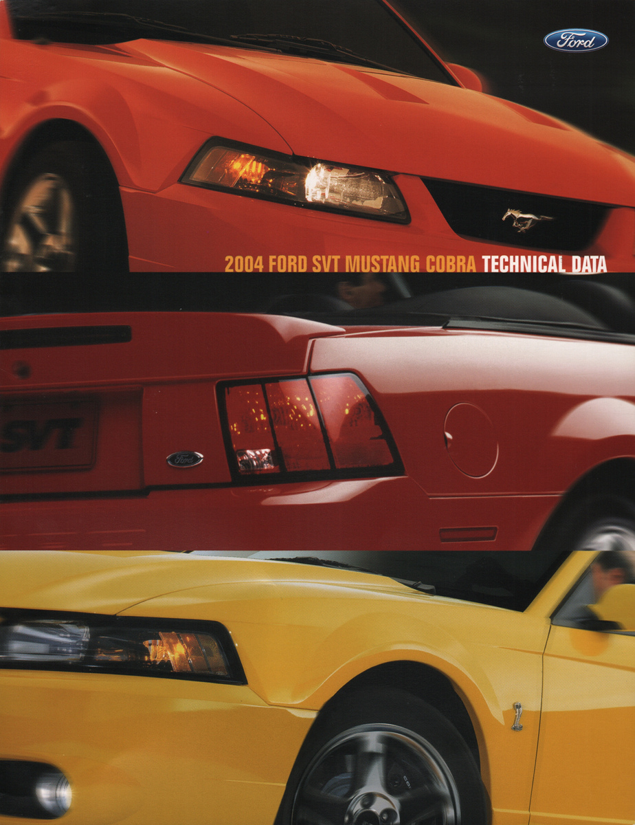 2004 Ford SVT Mustang Cobra Technical Data