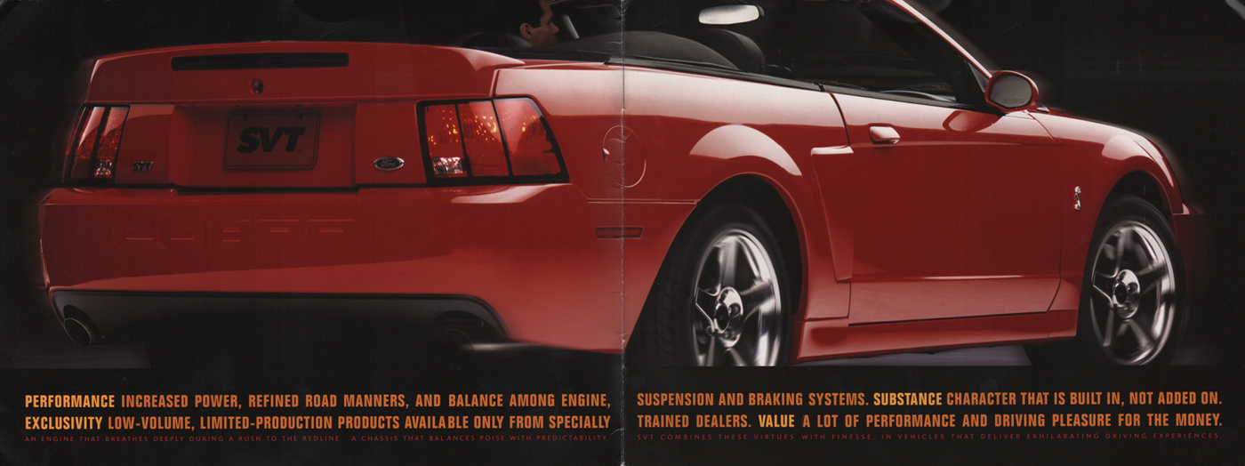 Torch Red 2004 SVT Mustang Cobra convertible