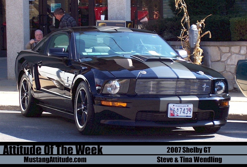 Black 2007 Shelby GT coupe