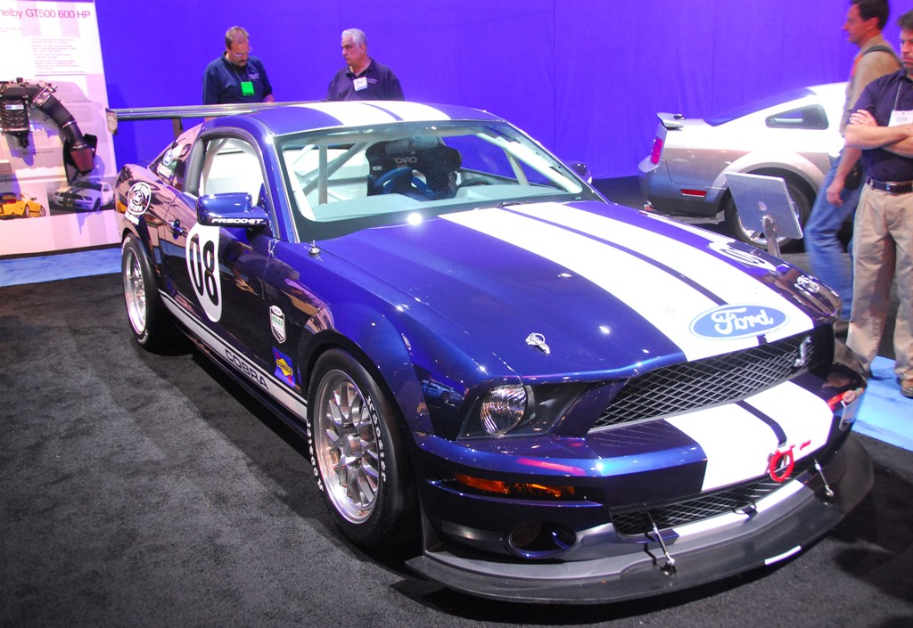 Custom Vista Blue 2007 Ford Racing Mustang Shelby Cobra GT500 Coupe from SEMA 2007