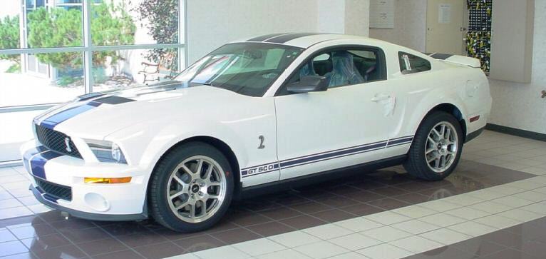White 2008 GT-500