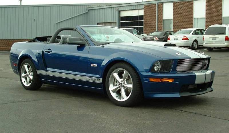 Vista Blue Mustang Shelby GT Convertible
