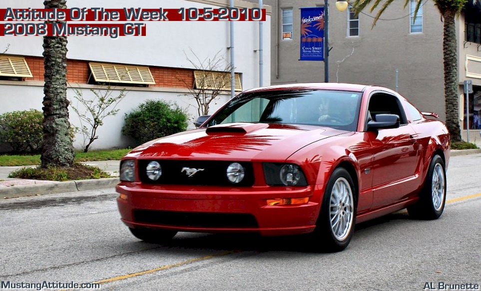 Dark Candy Apple Red 2008 Mustang GT