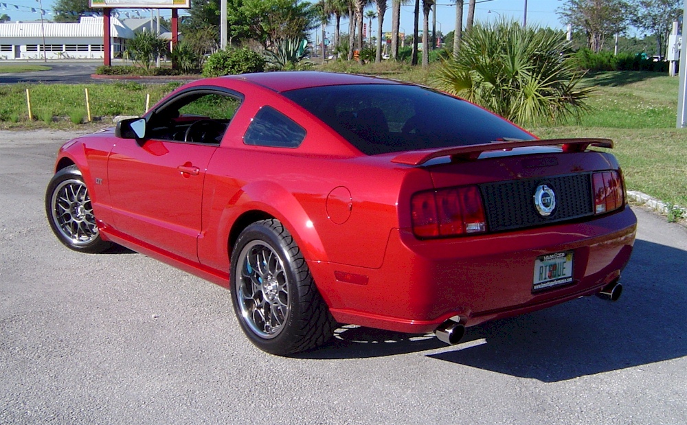 Dark Candy Apple Red 08 Mustang GT