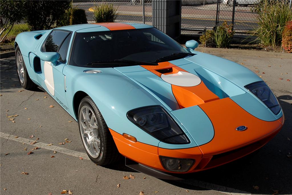 Gulf Heritage Blue 2008 Ford GT Coupe