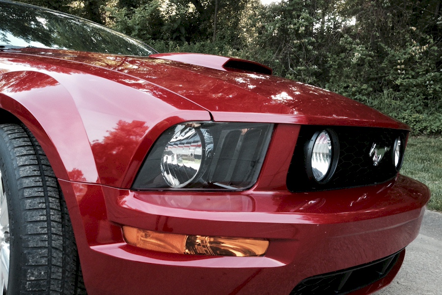 Dark Candy Apple Red 2009 Mustang GT