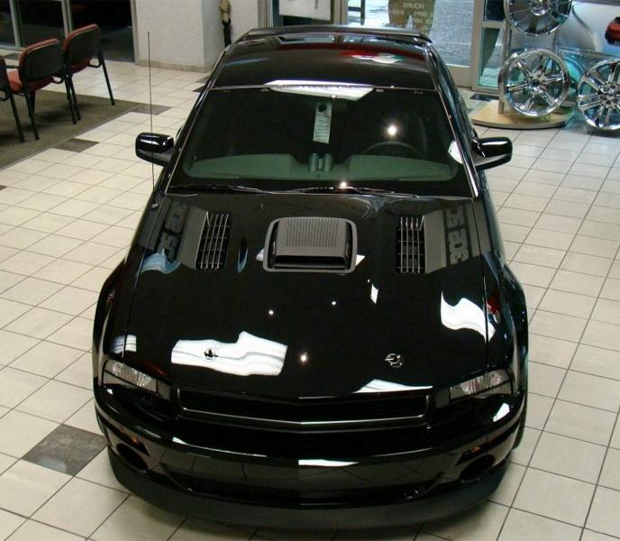 Black 09 Saleen H302 Supercharged Dark Horse Mustang Coupe