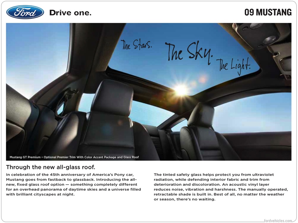 Ford 2009 Mustang Promotional Brochure