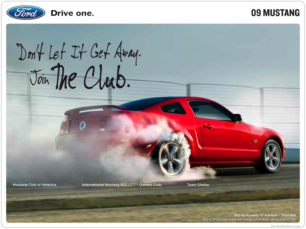 Ford 2009 Mustang Promotional Brochure