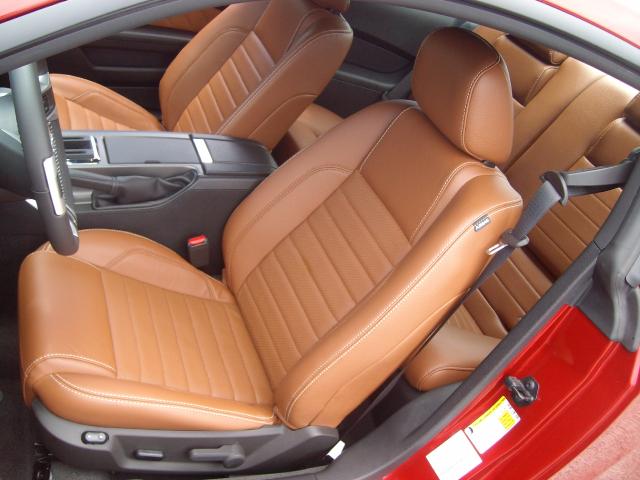 Optional Saddle Leather Interior 2011 Mustang GT Coupe