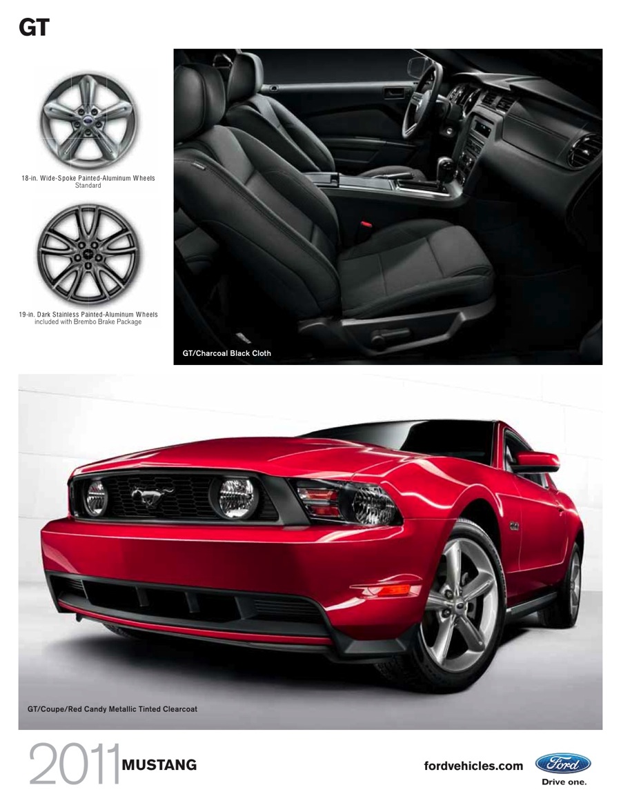 2011 Ford Mustang Promotional Booklet