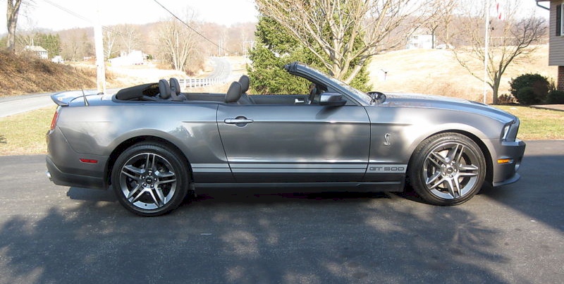 Sterling Gray 2011 Shelby GT-500 Convertible