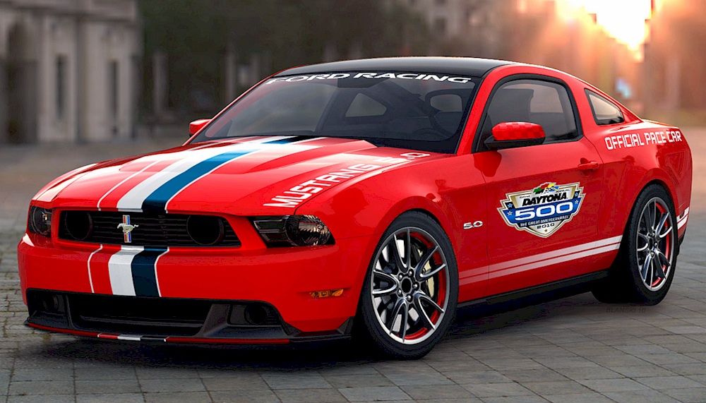 2011 Ford mustang race red #5