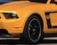close-up Yellow Blaze 2012 Mustang Boss 302