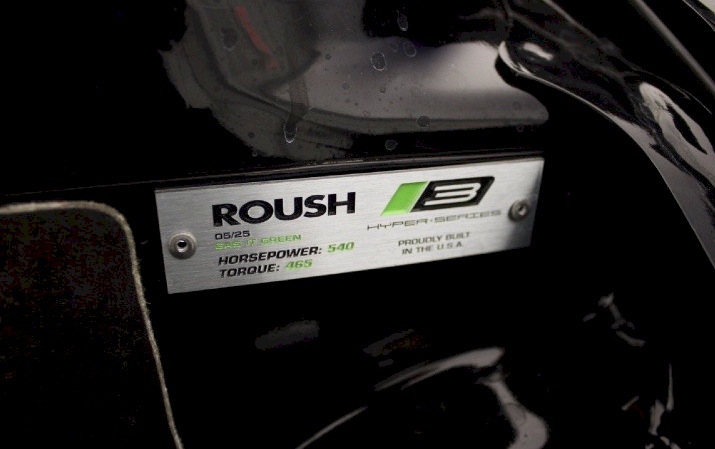 2012 Roush Hyper Series ID Plaque