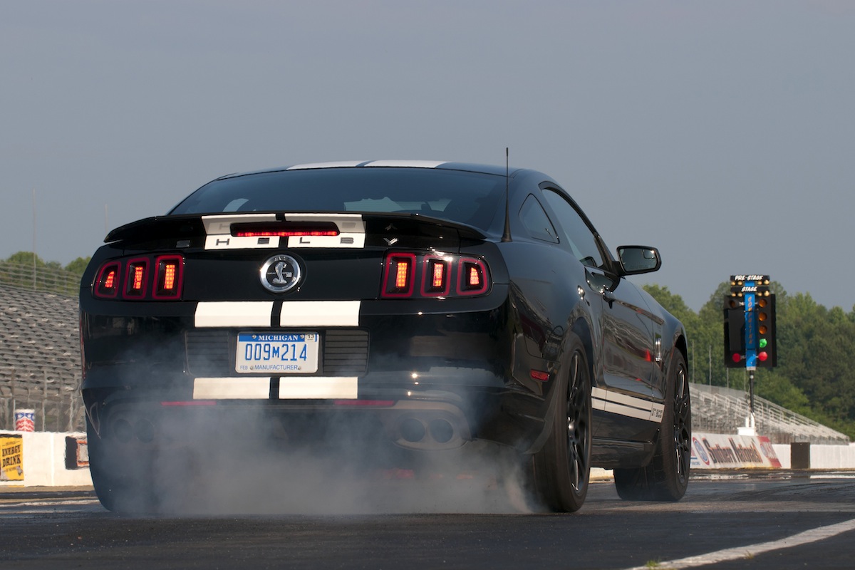 Black 2013 GT500 Mustang coupe